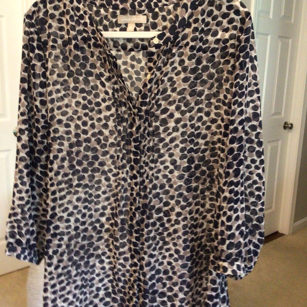 Banana Republic, Sz XL, Navy,Taupe,Cream